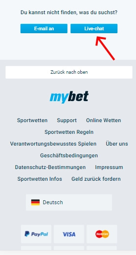 mybet kontakt