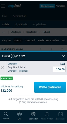 Mybet wetten