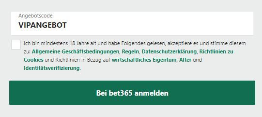 bet365 angebotscode