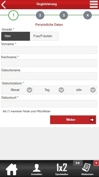 bei tipwin anmelden