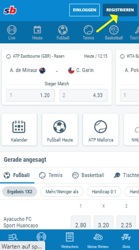 sportingbet registrieren