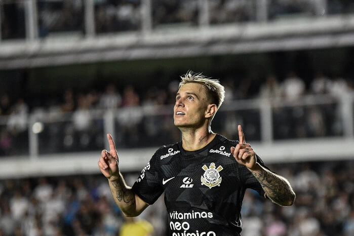 Roger Guedes / Corinthias Sao Paulo (© IMAGO / TheNews2) Palmeiras Internacional Tipp