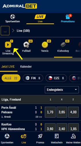 AdmiralBet wetten