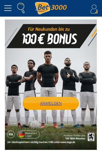 Bet3000 Wettbonus