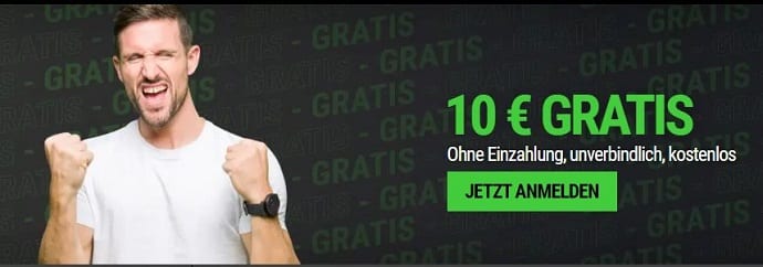 10 Euro Freebet ohne Einzahlung