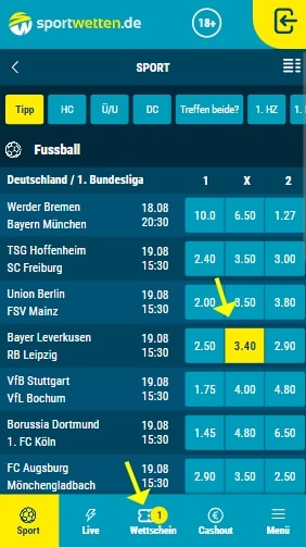 bei Sportwetten.de wetten