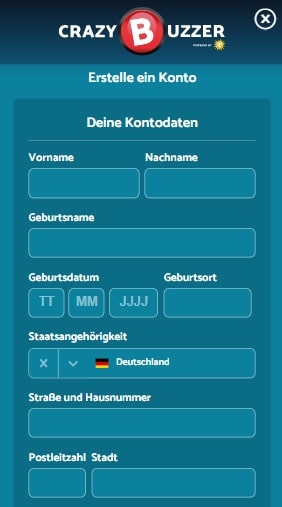 crazybuzzer Anmeldung