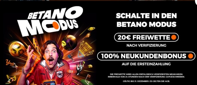 Betano EM Freebet ohne Einzahlung