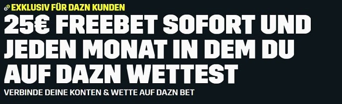 DAZN bet 25 € Freebet