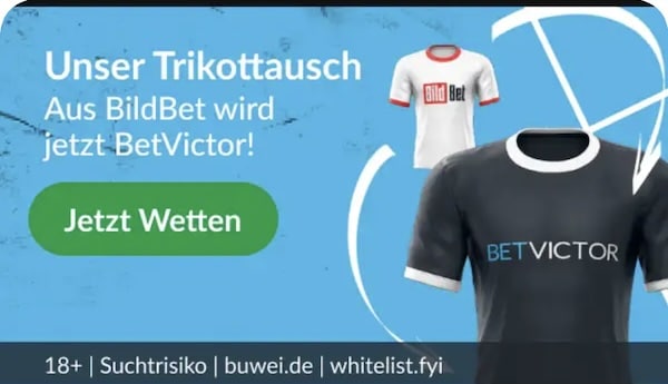 Aus Bildbet wird BetVictor