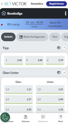 BetVictor Wetten