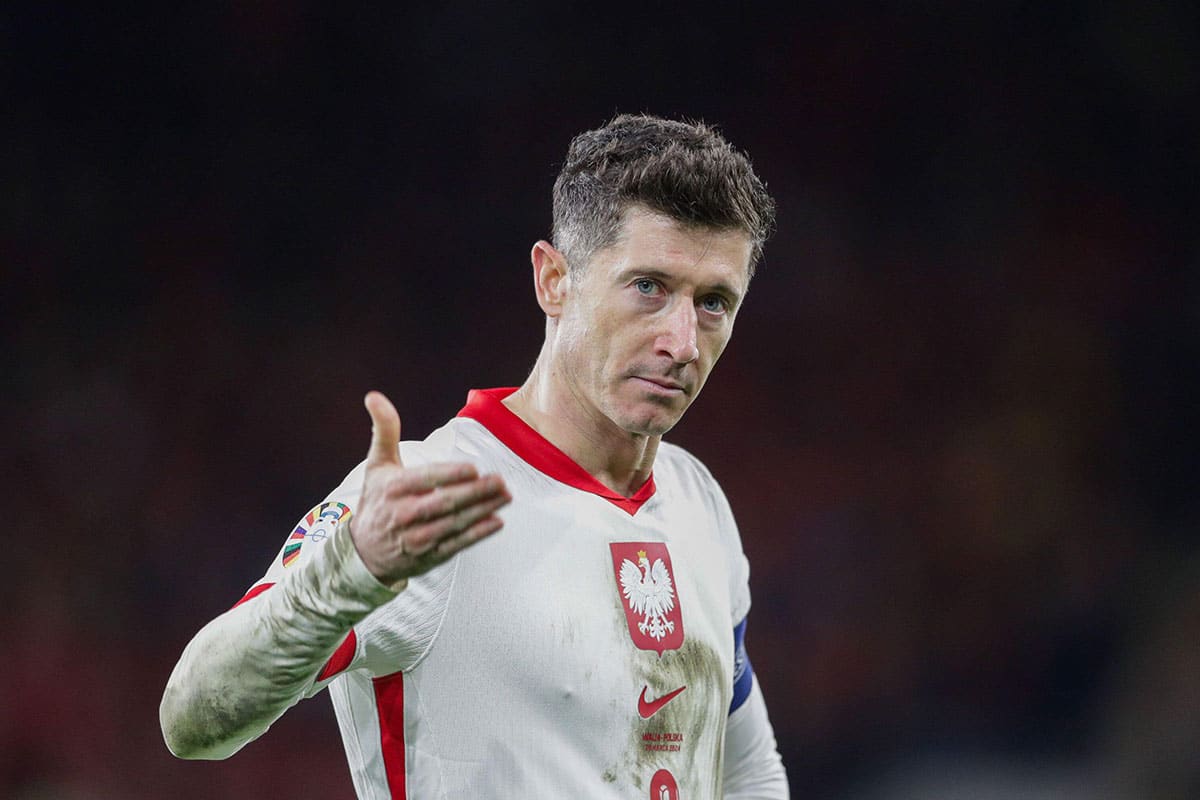 Polen Niederlande EM 2024 Bild zeigt Robert Lewandowski (© SOPA Images Limited / Alamy Stock Photo)