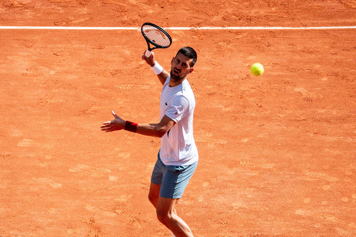 Djokovic Herbert Tipp / Bild zeigt Novak Djokovic beim Training