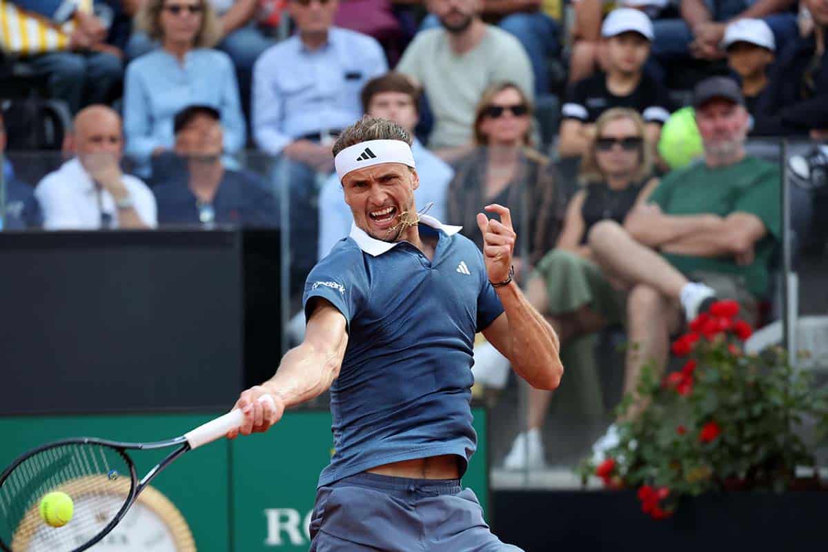 French Open Tipps heute 27.05. Bild zeigt Alexander Zverev (© LaPresse / Alamy Stock Photo)