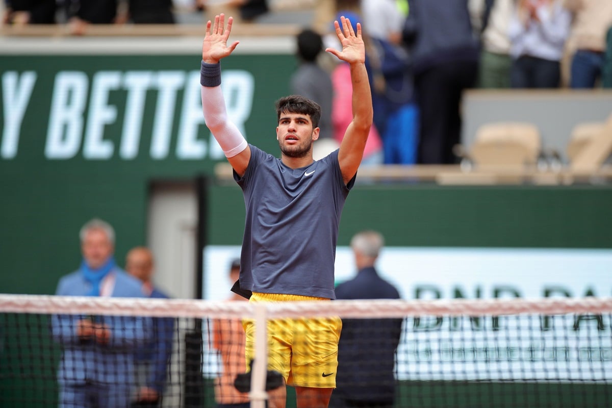 French Open Tipps heute 04.06. Bild zeigt Carlos Alcaraz (© LaPresse / Alamy Stock Photo)