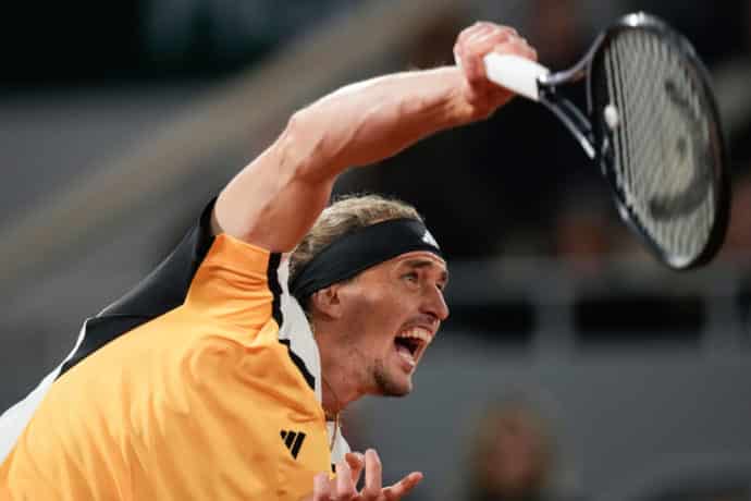 French Open Tipps heute 07.06. Bild zeigt Alexander Zverev (© ZUMA Press, Inc. / Alamy Stock Photo)