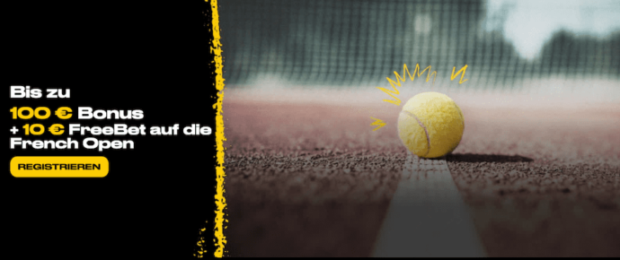 Bwin 10 € Freebet French Open Wetten