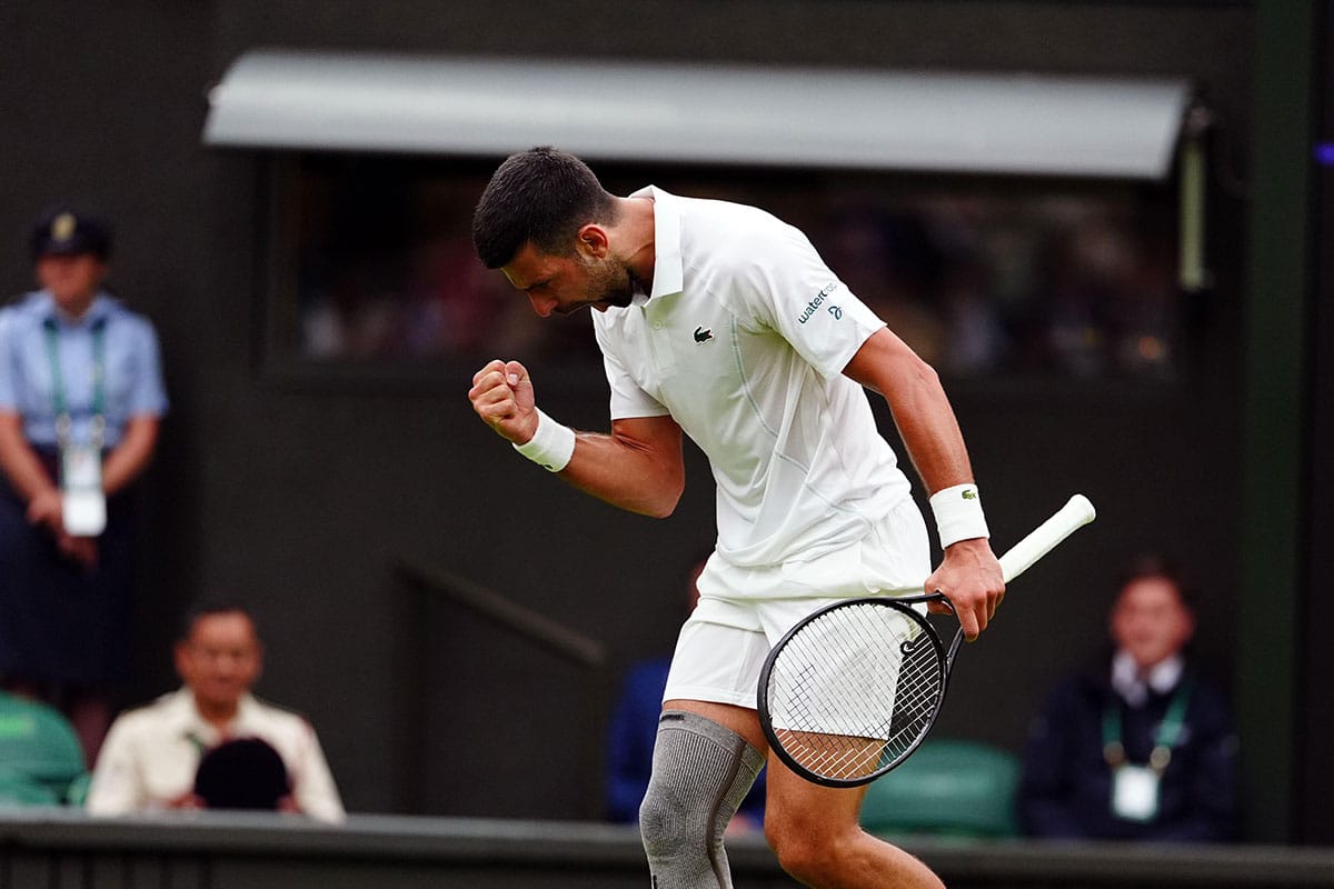 Wimbledon Tipps heute 04.07. Bild zeigt Novak Djokovic