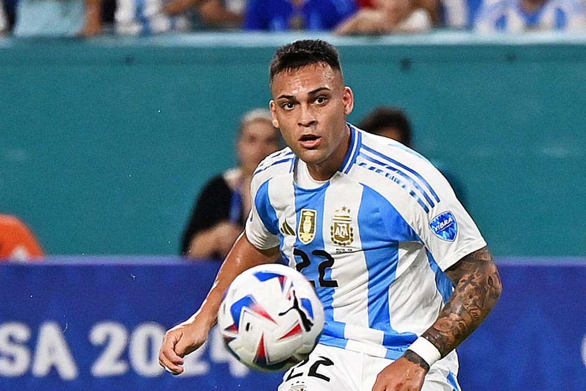 Argentinien Ecuador Tipp Bild zeigt Lautaro Martinez (© imago images / PA Images)