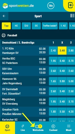 bei Sportwetten.de wetten