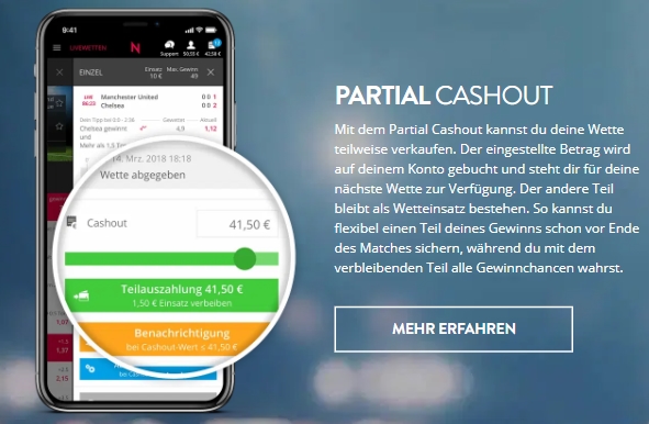 NEO.bet Teil Cash Out