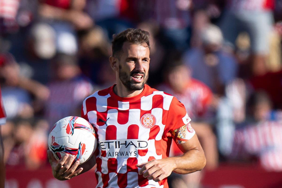 Girona Feyenoord Tipp Bild zeigt Girona-Kapitän Cristian Stuani © Sipa US / Alamy Stock Photo