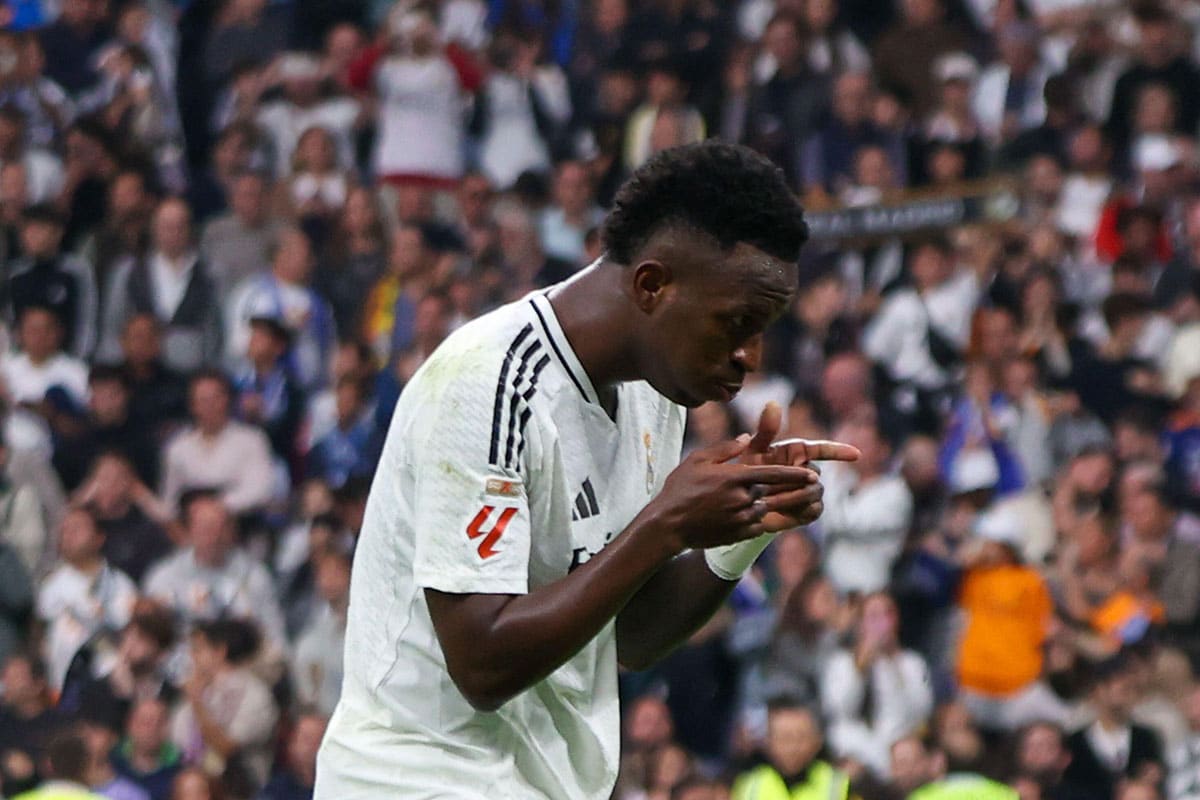 Real Madrid Sevilla Tipp Bild zeigt Vinicius Jr © ZUMA Press Inc / Alamy Stock Photo