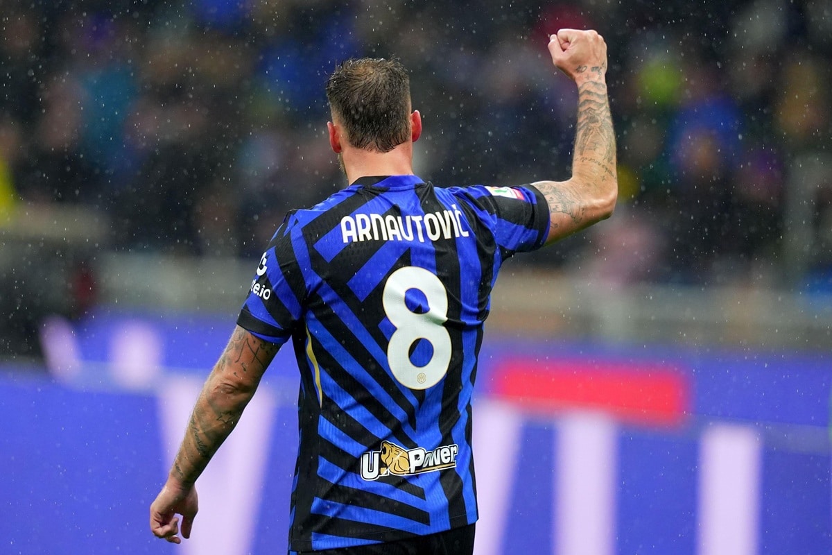 Inter Mailand Como Tipp Bild zeigt Marko Arnautovic © LaPresse / Alamy Stock Photo