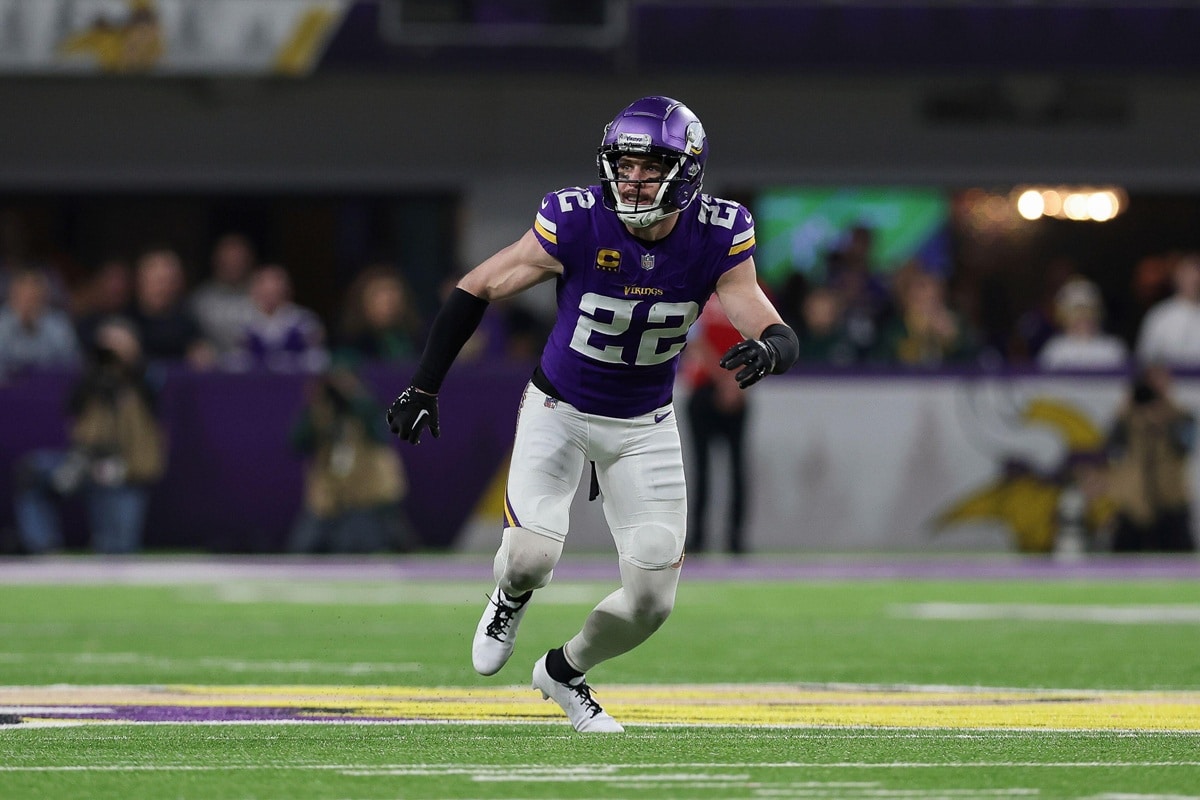 Lions Vikings Tipp Bild zeigt Spieler Harrison Smith © Associated Press / Alamy Stock Photo