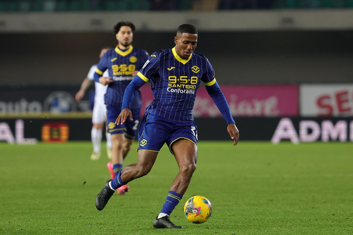 Venezia Hellas Verona Tipp Bild zeigt Jackson Tchatchoua © Sipa US / Alamy Stock Photo