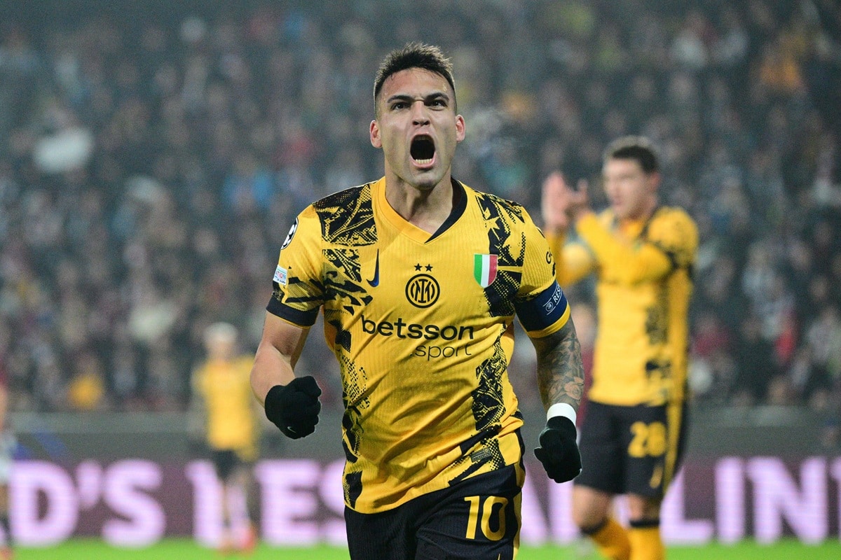 Inter Mailand Monaco Tipp Bild zeigt Lautaro Martínez © CTK / Alamy Stock Photo