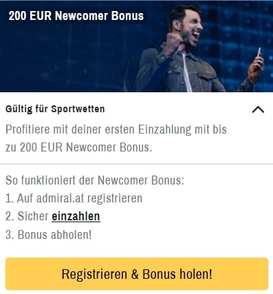 Admiral Gutschein Code
