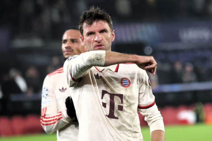 Bayern Kiel Tipp Bild zeigt Thomas Müller © Eibner-Pressefoto / Alamy Stock Photo
