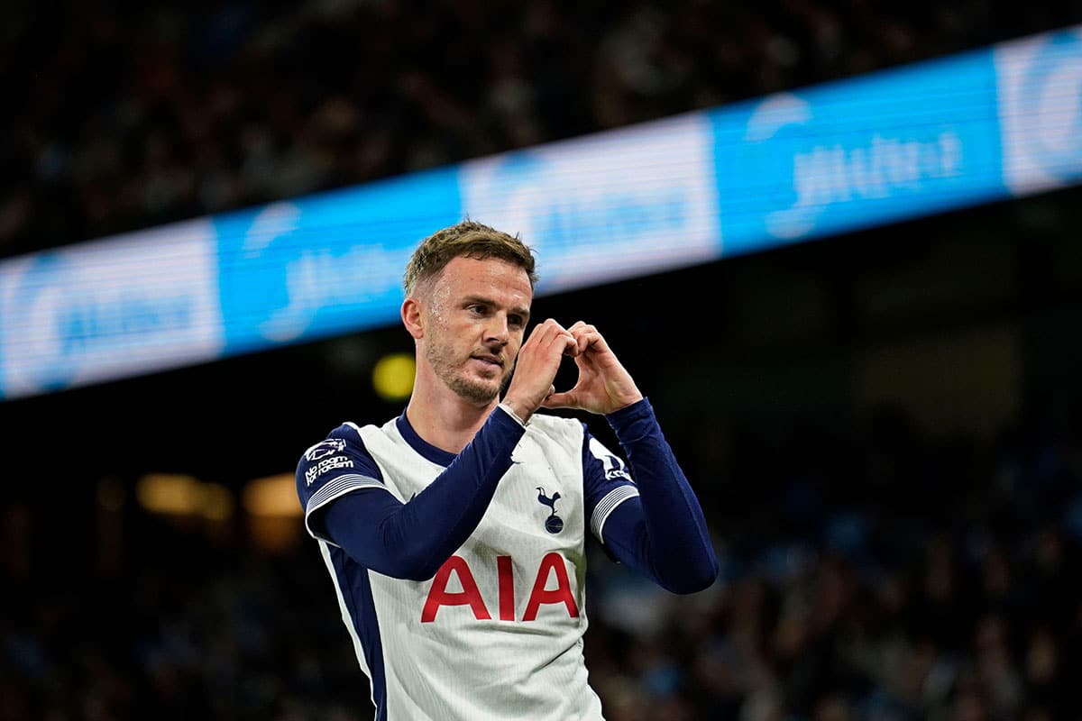 Tottenham ManCity Tipp Bild zeigt James Maddison © Associated Press / Alamy Stock Photo