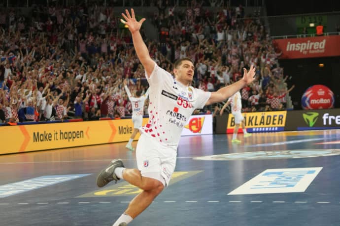 Handball WM 2025 Tipps heute 02.02. Bild zeigt Kroatiens Marin Sipic © DPPI Media / Alamy Stock Photo