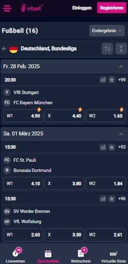 Vbet Bundesliga