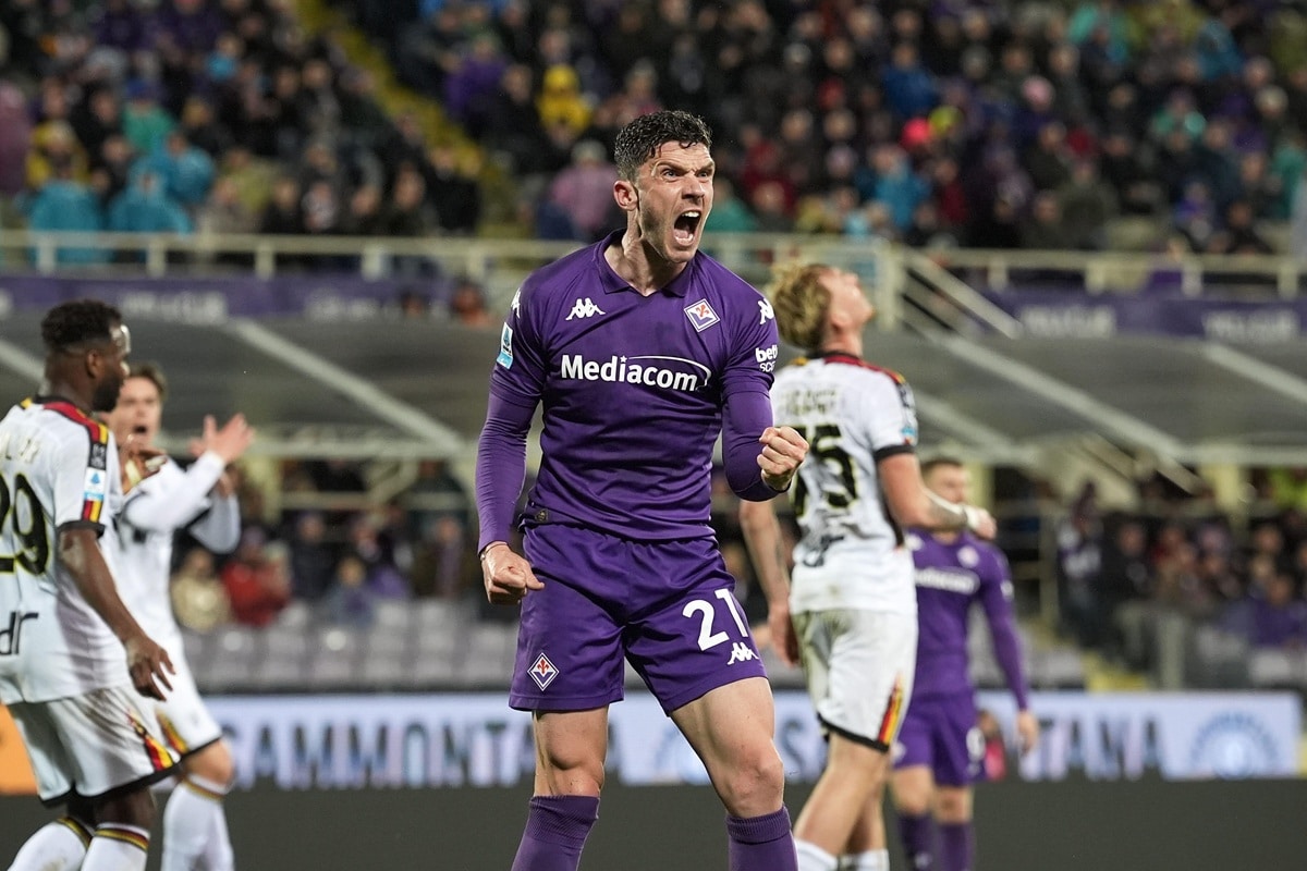 Panathinaikos Athen Fiorentina Tipp Bild zeigt Robin Gosens © LaPresse / Alamy Stock Photo
