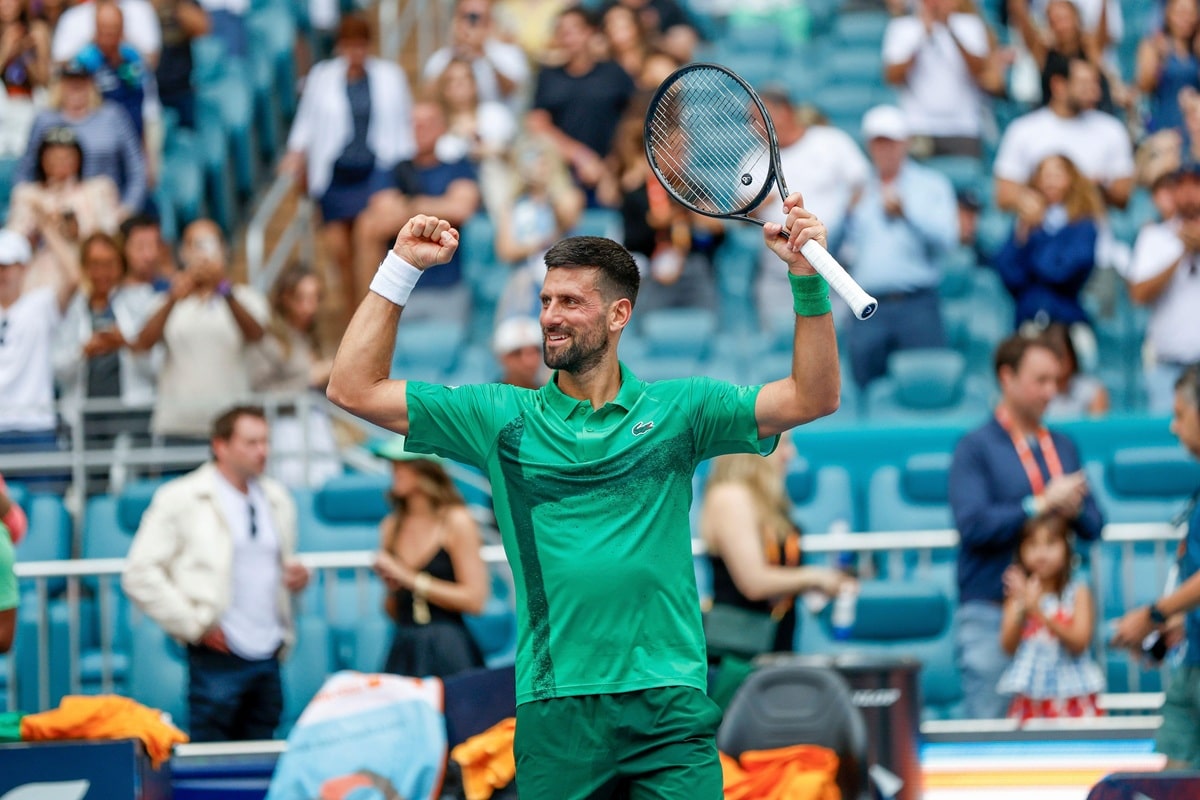 Musetti Djokovic Tipp Bild zeigt Novak Djokovic © Associated Press / Alamy Stock Photo