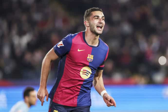 Barcelona Girona Tipp Bild zeigt Ferran Torres © Independent Photo Agency / Alamy Stock Photo