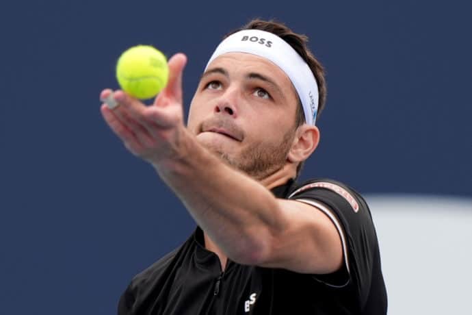 Berrettini Fritz Tipp Bild zeigt Taylor Fritz © Associated Press / Alamy Stock Photo