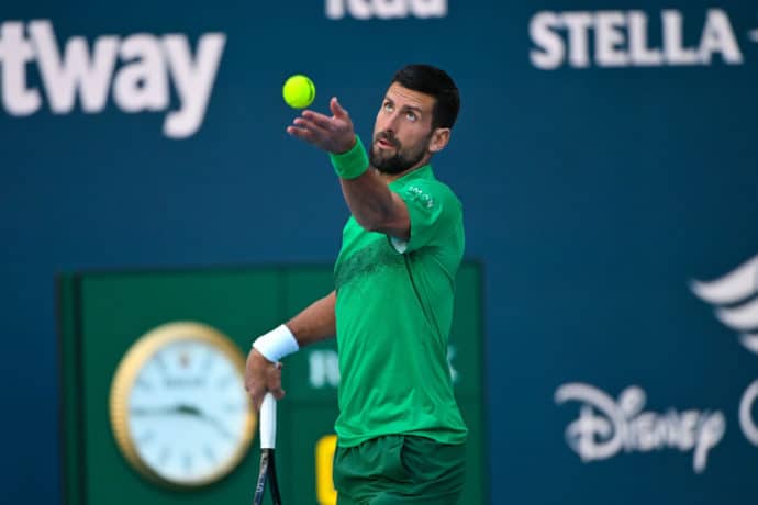 Djokovic Dimitrov Tipp Bild zeigt Novak Djokovic © Sipa US / Alamy Stock Photo