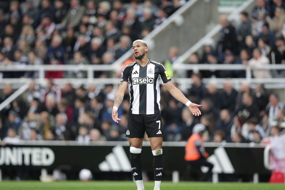 Leicester Newcastle Tipp Bild zeigt Joelinton © MatchDay Images Limited / Alamy Stock Photo