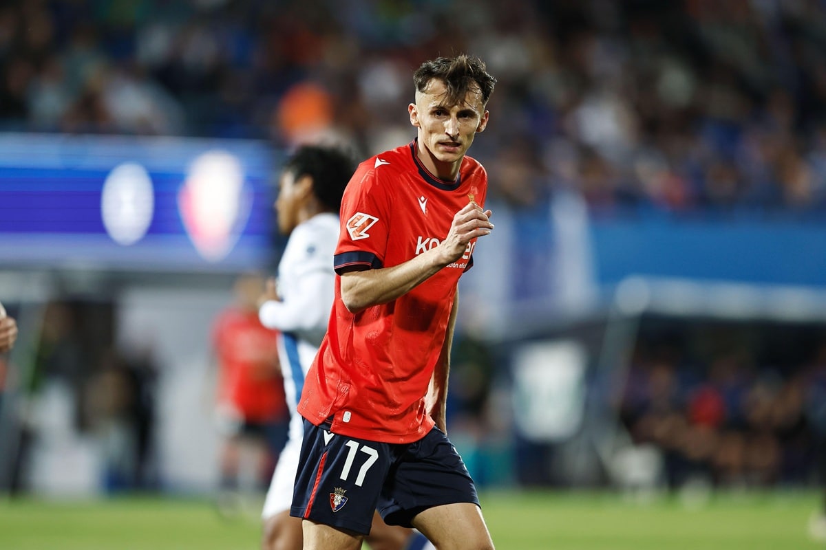 Osasuna Sevilla Tipp Bild zeigt Ante Budimir © Aflo Co. Ltd. / Alamy Stock Photo