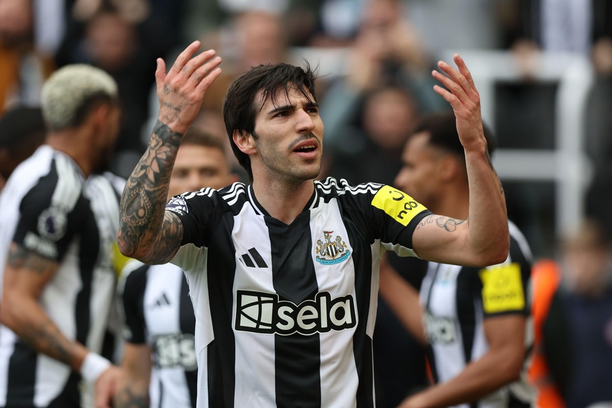 Newcastle Crystal Palace Tipp Bild zeigt Sandro Tonali © Sportimage Ltd / Alamy Stock Photo