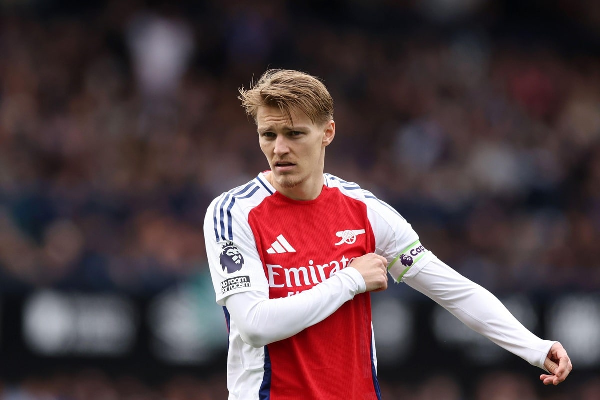 Arsenal Crystal Palace Tipp Bild zeigt Martin Ödegaard © Sportimage Ltd / Alamy Stock Photo