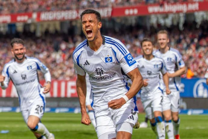 HSV Braunschweig Tipp Bild zeigt Robert Glatzel © dpa picture alliance / Alamy Stock Photo