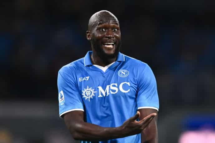 Lecce Neapel Tipp Bild zeigt Romelu Lukaku © Nicola Ianuale / Alamy Stock Photo