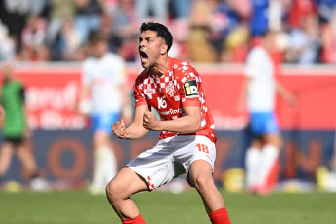 Mainz Wolfsburg Tipp Bild zeigt Nadiem Amiri © ddp media GmbH / Alamy Stock Photo