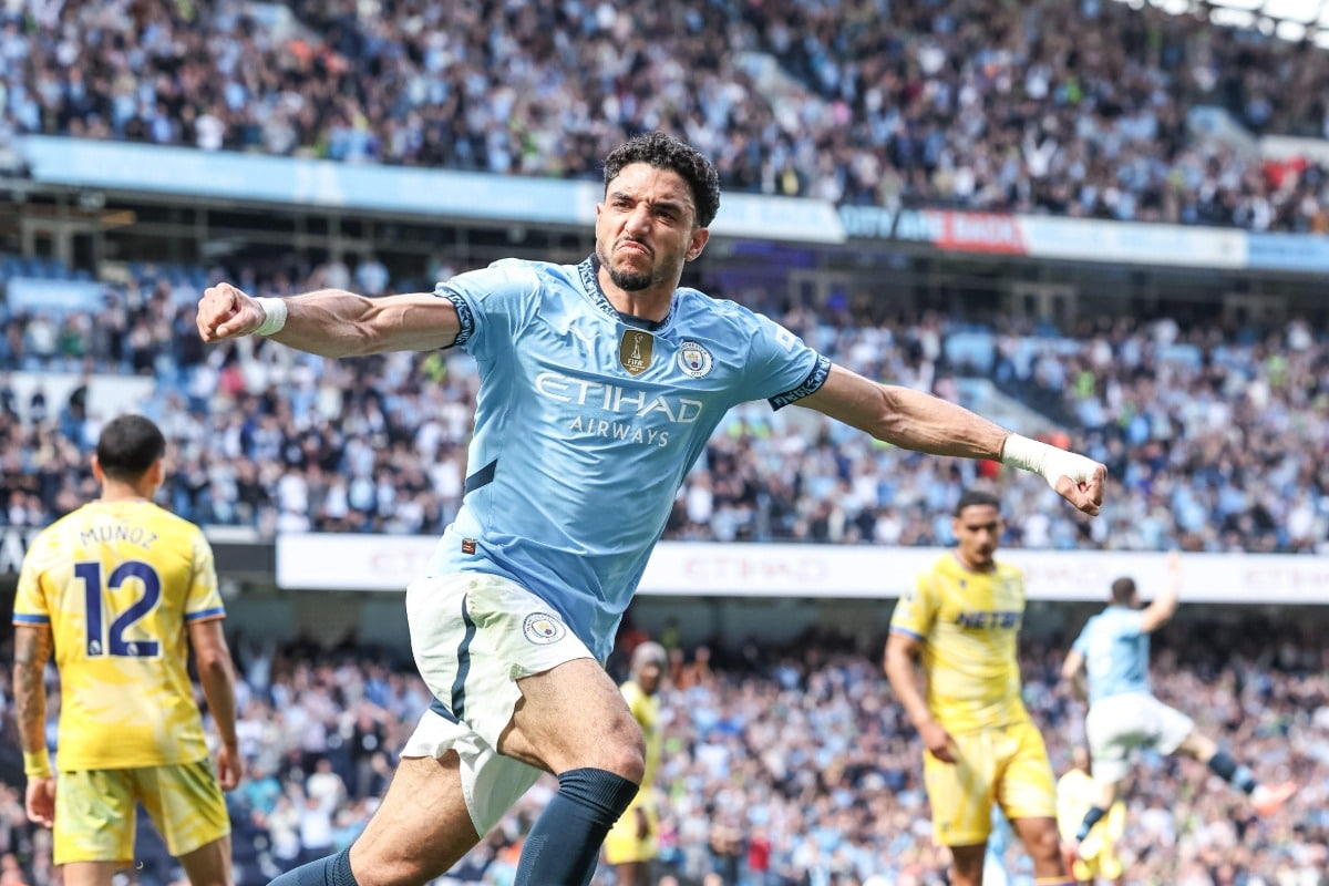 Manchester City Aston Villa Tipp Bild zeigt Spieler Omar Marmoush © News Images LTD / Alamy Stock Photo