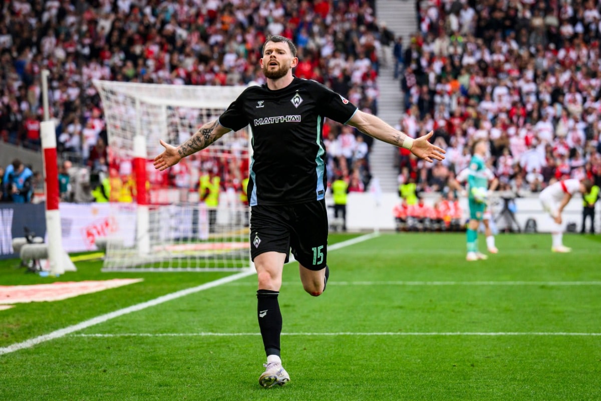 Werder Bremen Bochum Tipp Bild zeigt Oliver Burke © dpa picture alliance / Alamy Stock Photo